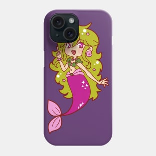 Green Haired Mermaid Phone Case