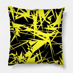 Black Scratch Design and Cuts - Scrape Design Pillow