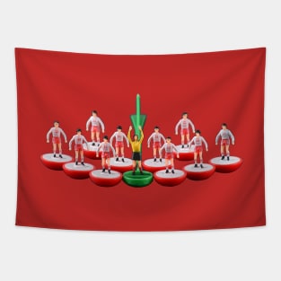 Poland retro subbuteo football team Tapestry