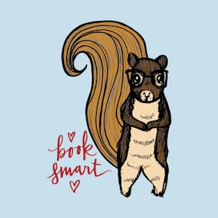 Book Smart Squirrel T-Shirt