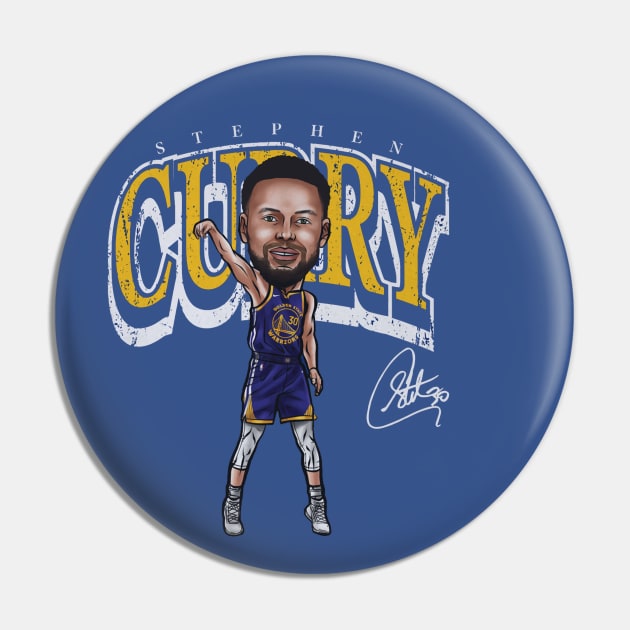 Steph Curry GSW Cartoon Pin by ganisfarhan