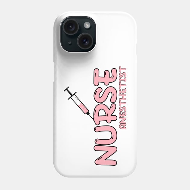 Nurse Anesthetist (CRNA) Red Phone Case by MedicineIsHard