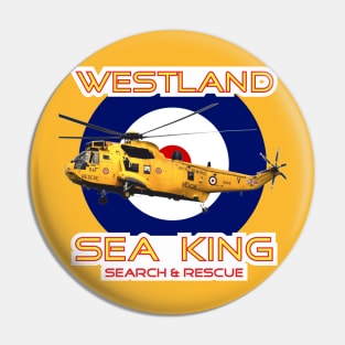 Westland Sea King Search and rescue helicopter in RAF roundel, Pin