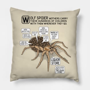 MAMA SPIDER NEEDS A DRINK - ZOODRAWS COMIC Pillow