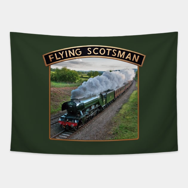 Flying Scotsman Tapestry by SteveHClark