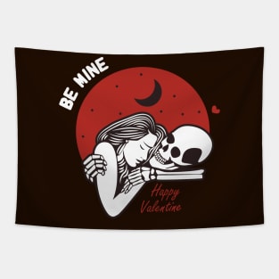 Skeleton in love Tapestry