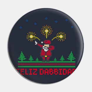 Happy Dabbidad Santa Claus Dabb Pinos Pirotecnia stars Pin