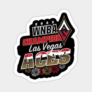 WNBA Las Vegas Aces Title Town Championship Magnet