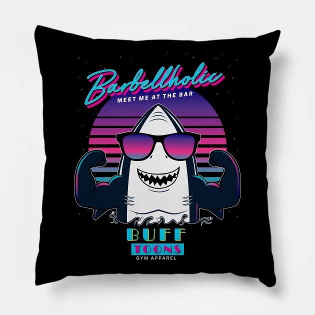 barbell workout tshirt Pillow by janvimar