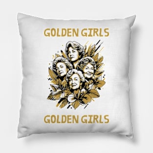 Golden Girl—Dorothy, Blanche, Rose, and Sophia Pillow