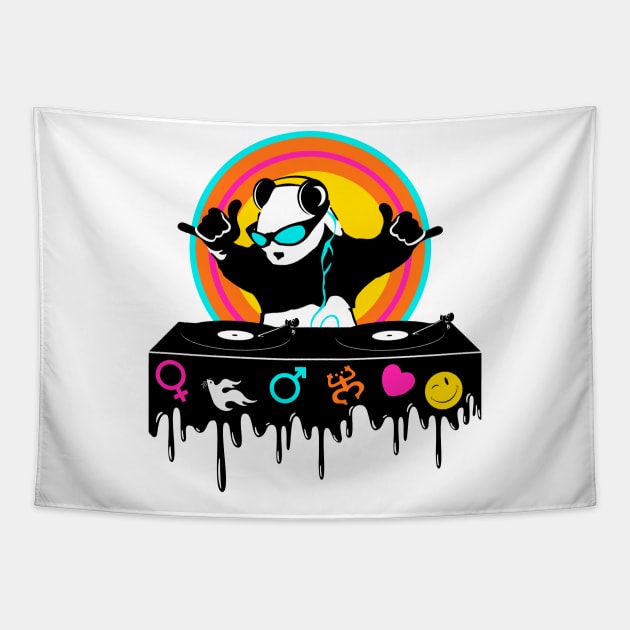 Panda - Monium Dj Tapestry by Artizan