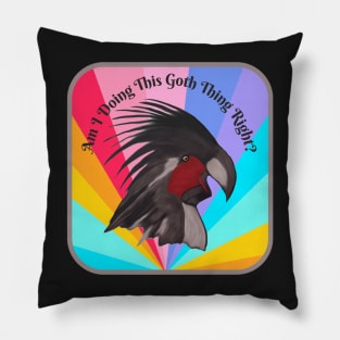 Goth Parrot Pillow