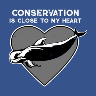 Pilot Whale Conservation Heart T-Shirt
