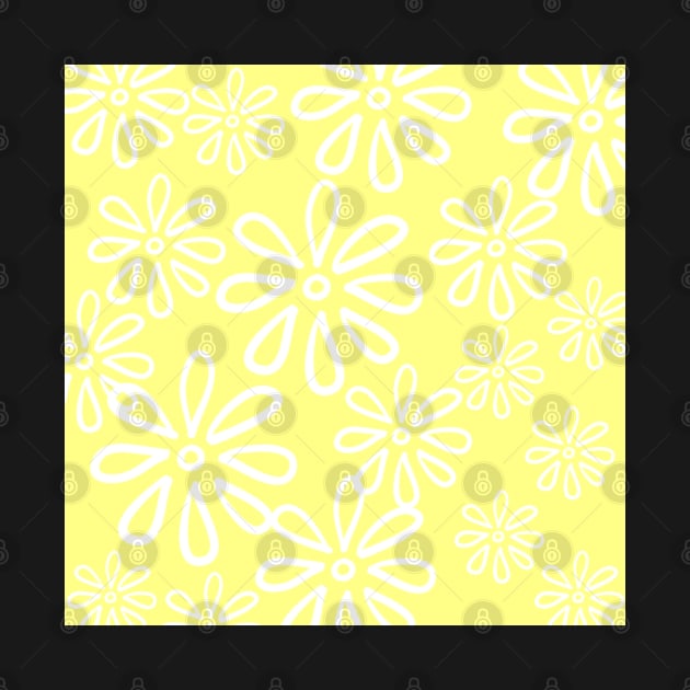 Lemon floral pattern - floral graphic design by Kaalpanikaa