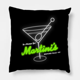 Martini's It's a Wonderful Bar! Pillow