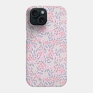 Busy Garden Pattern - Light Phone Case