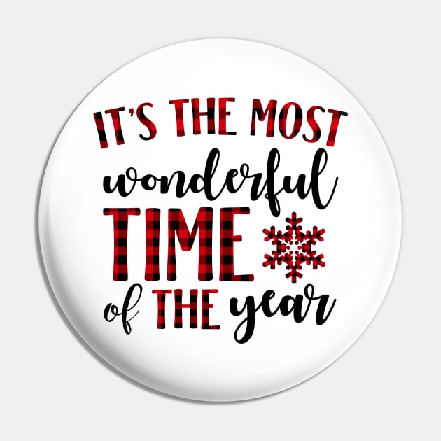 It's the Most Wonderful Time of the Year Christmas Holiday Pin by charlescheshire