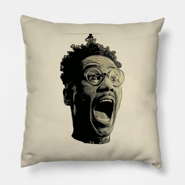Buggin' Out / Do The Right Thing Pillow by JungleLordArt
