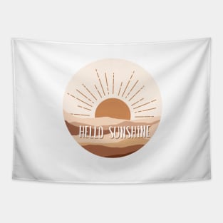 Hello Sunshine Illustration Tapestry