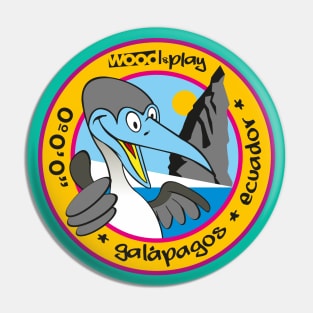 Blue-footed BOOBY Wood&Play Galapagos-Ecuador Pin