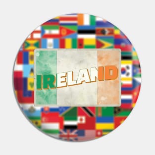 Ireland Vintage style retro souvenir Pin