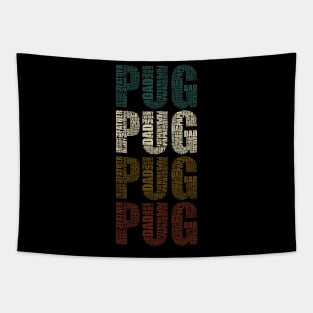 Pug Dad - Funny Dog Lovers Gift For Papa Tapestry