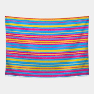 Pansexual grunge stripes Tapestry