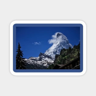 The Matterhorn under a clear blue sky Magnet