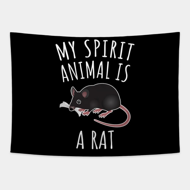 My Spirit Animal Is A Rat Tapestry by LunaMay