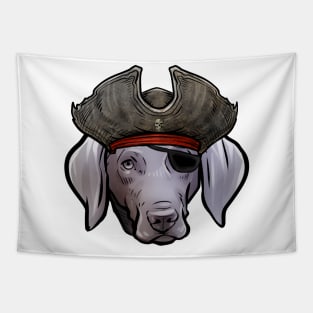 Weimaraner Pirate Tapestry