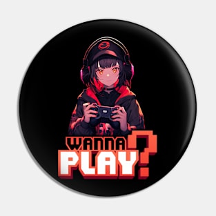 Gamer Girl wants to Play – Anime Wallpaper Pin