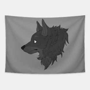 Black Wolf Tapestry