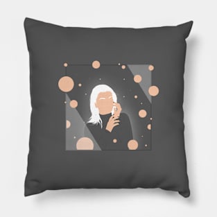 Woman portrait artwork design Pillow