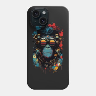 Anime Cyber Ape (Sci-Fi Ape Vintage Retro Future Design Cyberpunk Space Ape) Phone Case