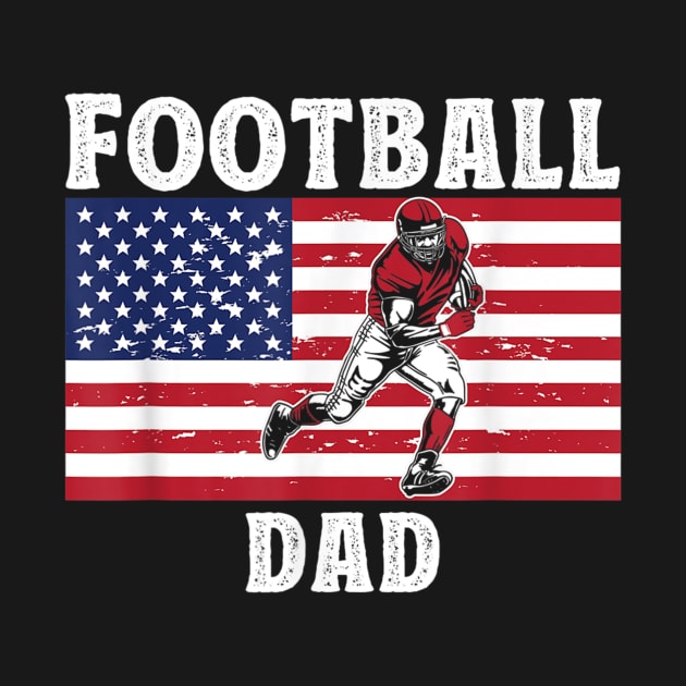 Mens Fathers Day Football Graphic Football Bonus Dad by Jennifer Wirth