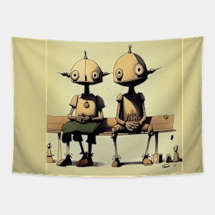 Robot friends Tapestry