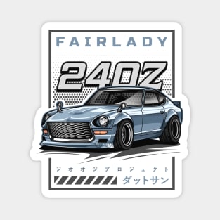 Vintage Car Fairlady 240Z (Grey Blue) Magnet