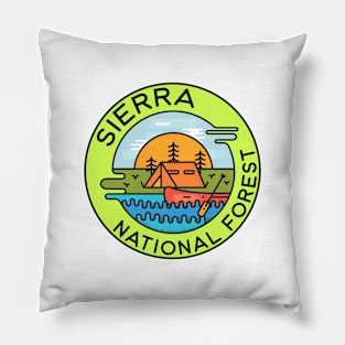 Sierra National Forest California Camping Canoe Pillow