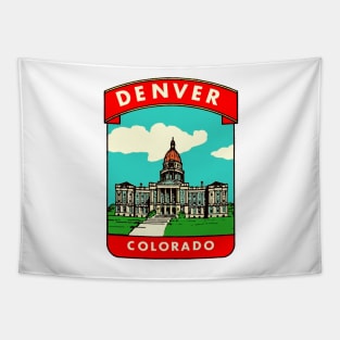 Vintage Denver Decal Tapestry