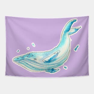 Sophie - Watercolor Whale Tapestry