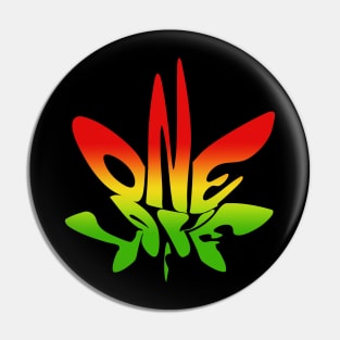 One Love leaf Pin