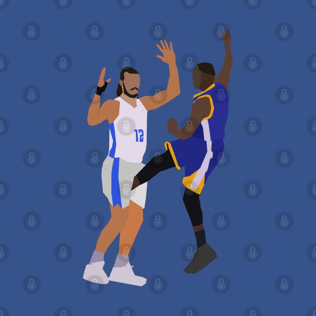 Draymond Green Kick Steven Adams by xavierjfong