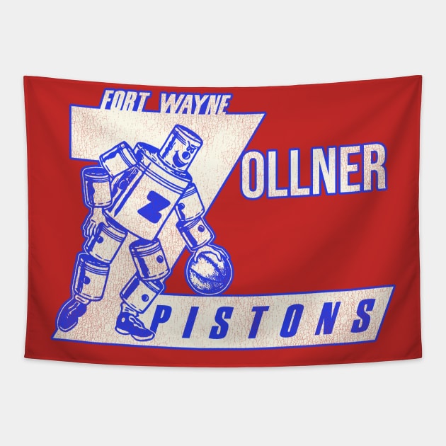 Defunct Fort Wayne Zollner Pistons Basketball Team Tapestry by Defunctland