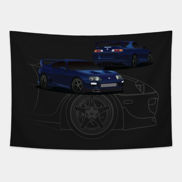 Supra Tapestry by AutomotiveArt