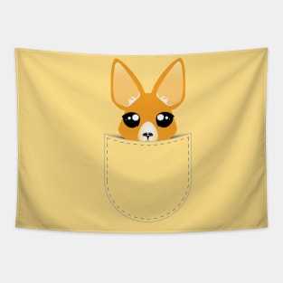 Kangaroo in a pouch - Cute animals and pets in pocket Tapestry