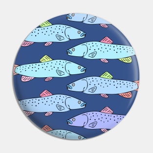 Cute and Colorful Trout Pattern Pin