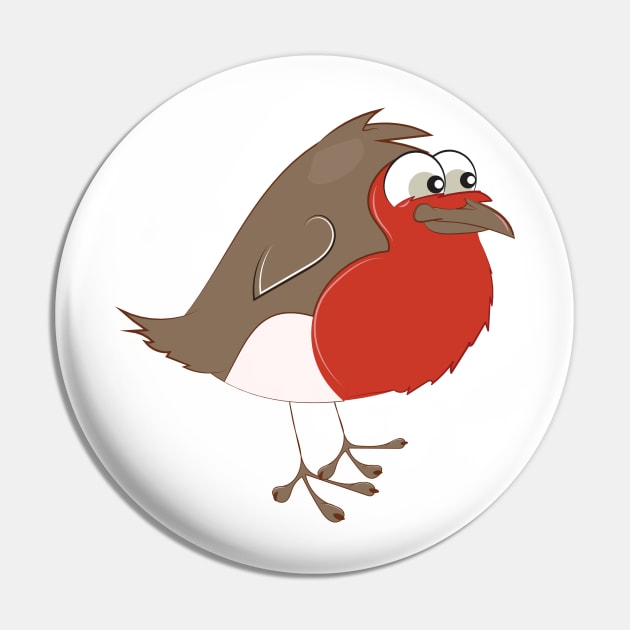 Robin Red Breast Pin by nickemporium1