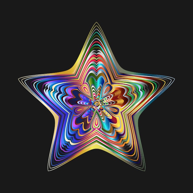 Star in prismatic colours by Montanescu