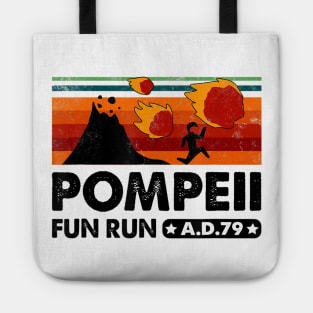 Pompeii Fun Run 79 AD Retro Vintage Tote