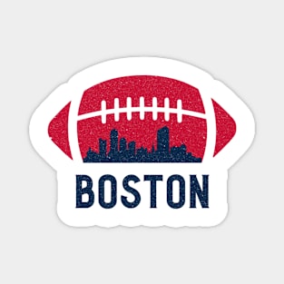 Boston Football Skyline Magnet